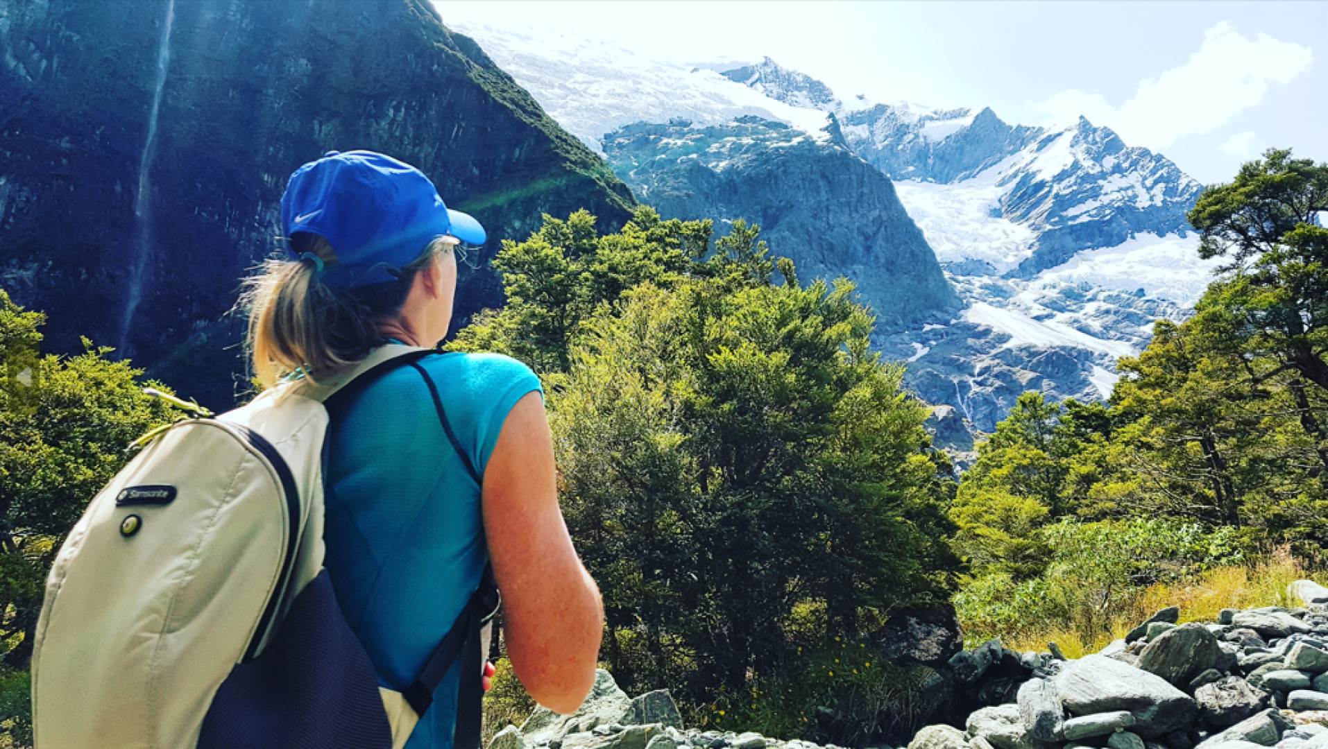 Our customer enjoying beautiful mountain view